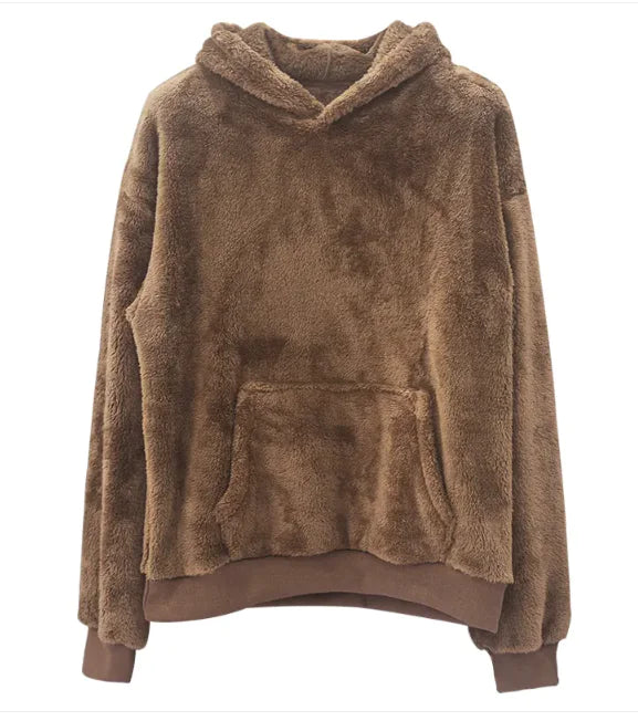 Double-sided Velvet Youth Hooded Sweater Men's Set Double-sided Velvet Youth Hooded Sweater Men's Set